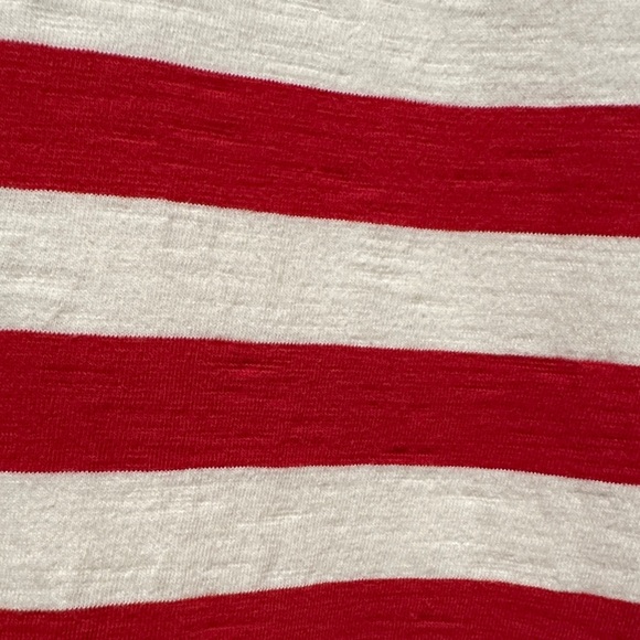 Old Navy Red and White Striped Midi Shift Dress - Picture 3 of 6